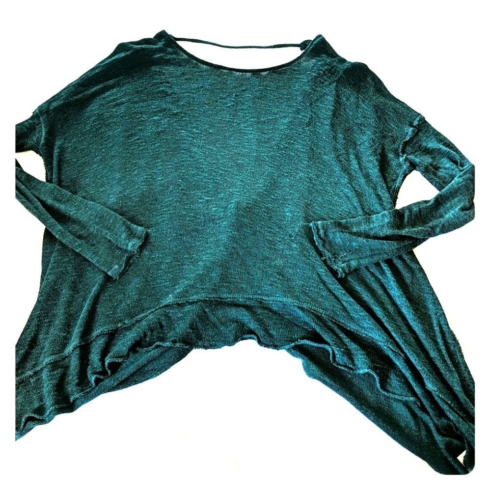 Free people green sweater